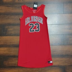Jordan | Dresses | Nwt Nike Air Jordan Black And Red Girls Jersey Dress |  Poshmark